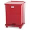 Rubbermaid Commercial Defenders Biohazard Step Can, Square, Steel, 7 gal, Red FGST7EPLRD - alternate 1